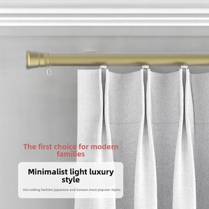 <span class=keywords><strong>Tringle</strong></span> à rideau ronde JINFULONG de 1,2 m, style moderne, en aluminium de haute qualité, <span class=keywords><strong>mini</strong></span>-tension, sans perçage, <span class=keywords><strong>extensible</strong></span> et réglable, écologique - Product Image 3