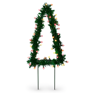 Ensemble de 3 guirlandes lumineuses de Noël à LED blanc chaud, décorations vertes pour usage extérieur et intérieur, indice de protection IP54 - Product Image 1