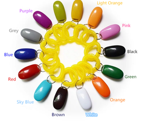 Fabrik Direkt verkauf Gute Qualität Anpassbares Logo Personal isierte Kunststoff Haustier Training Pfeifen riemen Hunde trainer <span class=keywords><strong>Clicker</strong></span> - Product Image 4