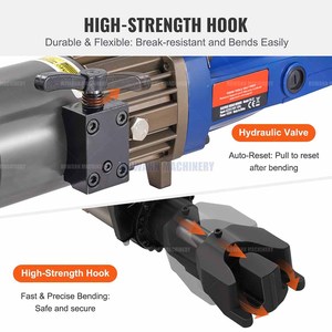 Cintreuse-coupeuse électrique portable Howann NRB-20, outils manuels de cintrage de barres - Product Image 6