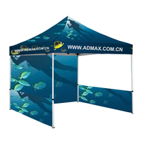 Tente de réception pliable en aluminium personnalisée, résistante, imperméable, avec logo publicitaire, pour intérieur/extérieur, pour salon professionnel