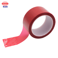 Ruban adhésif de sécurité anti-effraction en PET avec impression de logo personnalisé, adhésif acrylique écologique pour scellage et avertissement des cartons