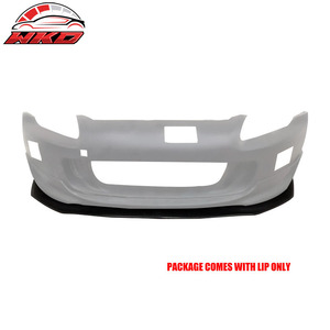 Compatible con Honda S2000 AP2 2004-2009, Labio de Parachoques Delantero Sin Pintar, Negro - Product Image 1