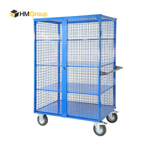 Cages de stockage verrouillables en treillis métallique de haute sécurité avec étagères - Product Image 4