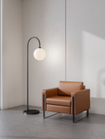 Canapé d'affaires moderne rembourré avec pieds de support en acier inoxydable pour mobilier de bureau – Commande en gros pour achats professionnels