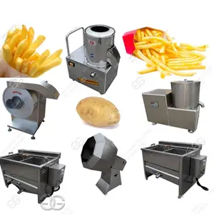 Semi Automatic French Fries Production Line Turkish Made Machine For Potato Chips And French Frites Snack Food Factory