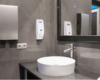 Distributeur mural en plastique ABS de salle de bains, vente en gros, 400ml, Gel liquide manuel, shampoing, savon de douche
