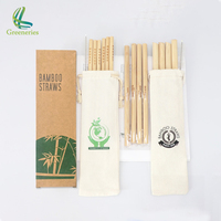 Pailles en bambou jetables, écologiques, sans BPA, en fibres organiques, best-sellers