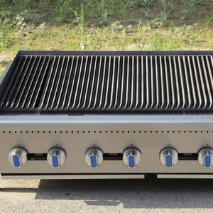 वाणिज्यिक भारी शुल्क गैस चारब्रोइलर अमेरिकी शैली बारबेक्यू खाना पकाने के लिए बारबेक्यू ग्रिल - Product Image 4