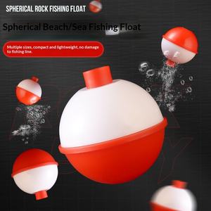 Flotteurs de pêche en mer en plastique premium rouge-blanc haute visibilité, style clip-on pour cannes à pêche en mer, grande flottabilité, multi-spécifications pour eau salée - Product Image 5