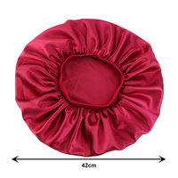 Bonnets en satin extra larges personnalisés pour dormir, Bonnets pour cheveux pour femmes noires tresses cheveux bouclés D16