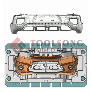 ODM, línea de producción de parachoques de coche de plástico, molde de parachoques automático en Taizhou