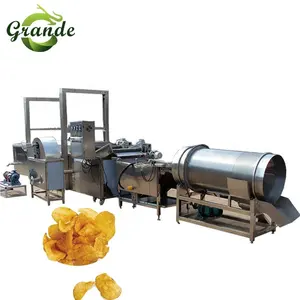 GRANDE Top Quality Fully Automatic Potato Chips Making Machinery Potato Chips Processing Plant for Sale