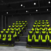 Camion de cinéma 5D à réalité virtuelle 9D, pour divertissement intérieur, en métal et plastique durables, certifié CE, capacité de 500 kg, pour parcs à thème