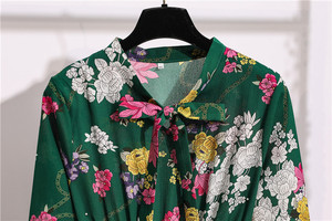 Ultimi Prodotti Liu Ming OEM ODM: Abito a Linea A con Stampa Floreale Primaverile, Maniche a Campana e Vita Elasticizzata per Donne - Product Image 5