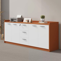 Meuble de rangement pour bureau à domicile, armoire basse à 3 tiroirs avec armoire à dossiers latérale fermée pour le rangement des documents