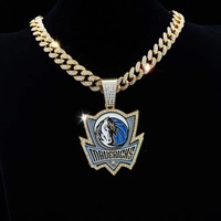 Популярный кулон Dallas Mavericks, модное ювелирное ожерелье, унисекс, Подарок на годовщину, любимый фанатами