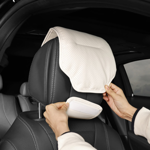 Housse de repose-tête de <span class=keywords><strong>voiture</strong></span> en cuir perforé, protection anti-salissure avec organiseur pour téléphone portable, pour la décoration intérieure de <span class=keywords><strong>voiture</strong></span> - Product Image 4