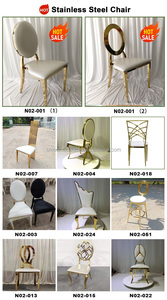 SMOOTH Modern Wedding Luxury Hotel Dining Chair Living Room Backrest <b>Stool</b> Set Detachable Sliver Stainless Steel Wedding Chair - Product Image 5