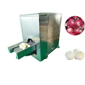 500-1000 kg/h onion peeling machine for sell Onion peeling and root cutting machine