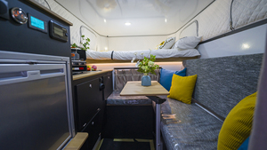 <span class=keywords><strong>Camper</strong></span> Pop-up <span class=keywords><strong>4x4</strong></span> in Alluminio di Alta Qualità per Fuoristrada, con WC Portatile e Area Notte per Pickup - Product Image 5