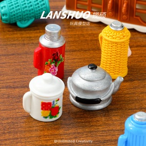 Lanshuo Cartoon Resin 3D Mini <b>Tea</b> <b>Set</b> Ornament DIY Jewelry Accessory Desktop Decor - Product Image 5