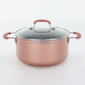 <span class=keywords><strong>AXA</strong></span> Soft Grip Healthy Ceramic Antistick Juego de 6 piezas de utensilios de cocina Ollas y sartenes para saltear salsas, Apto para lavavajillas, Rosa Suave - Product Image 4