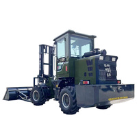 HUAYA Nouvelle sortie d'usine, chariot élévateur compact 4x4, 3,5, 5, 6, 7, 8 tonnes, tout-terrain, tout-terrain accidenté, pour routes boueuses