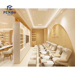 Hiện đại Spa & Beauty Salon Nail Salon đồ nội thất làm móng tay Nail bar trang trí chìa khóa trao tay Nail Salon thiết kế nội thất giải pháp - Product Image 1