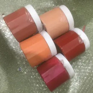 Lip Gloss Bening Mengkilap Warna-warni Antiair DIY Lipstik Matte Cair Label Pribadi untuk Grosir