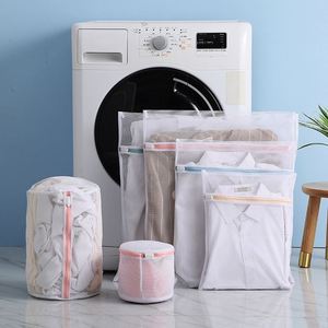 6 sacs de lavage réutilisables pour sous-vêtements et soutiens-gorge, en maille durable avec fermeture éclair - Product Image 2