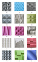 Panneau mural acoustique 3D en polyester ignifuge, écologique et insonorisant au design industriel décoratif pour les murs intérieurs de studio et de bureau