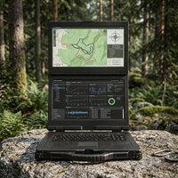 Ordinateur portable robuste IP65 avec processeur Intel I9-13900HK, écran 15,6'' 1000 cd/m² résistant à la lumière du soleil, DDR5, GPU MXM pour utilisation industrielle en extérieur, en stock