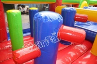 Structure gonflable de course à obstacles pour enfants, trampoline de jeu actif, aire de jeux extérieure pour parc à thème, vente en gros