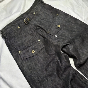 <span class=keywords><strong>Jeans</strong></span> Giapponesi Vintage Selvedge con Fibbia Posteriore Personalizzata Vestibilità Comoda e Rilassata Streetwear <span class=keywords><strong>Jeans</strong></span> da <span class=keywords><strong>Uomo</strong></span> di Alta Qualità Comfort Stretch - Product Image 2
