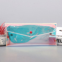 Trousse à crayons transparente en PVC durable et sacs de rangement Fournitures scolaires étanches Dossiers de présentation