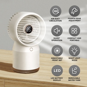 Climatiseur Portable Mini USB, ventilateur de refroidissement pour la maison et le bureau avec lumières LED - Product Image 2