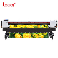 Imprimante grand format Locor 3,2 m 3200 mm 10 pieds I3200 4 têtes à sublimation UV et solvant écologique