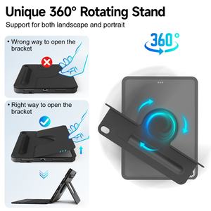 Clavier avec étui pour iPad, vente flash d'usine, clavier rotatif avec rétroéclairage 7-RGB, grand pavé tactile précis pour iPad 10e et 11e génération, nouveau produit - Product Image 5