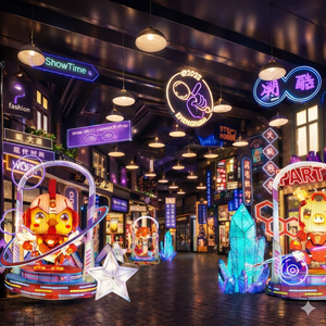 Luci al Neon Personalizzate a Tema Dio della Ricchezza e Zodiaco, Decorazioni per Mercati Notturni, Centri Commerciali di Tendenza, Strade Gastronomiche e <span class=keywords><strong>Bazar</strong></span> Creativi - Product Image 2