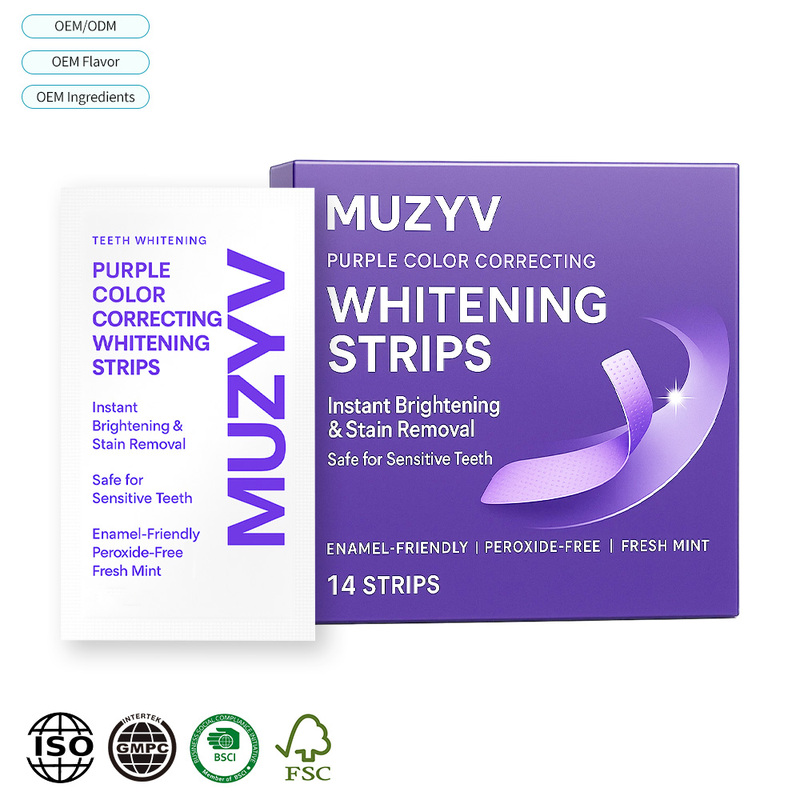 Custom PurpleTeeth Whitening Strips Dry Strip