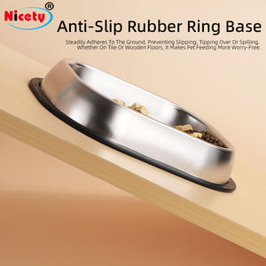 Tigelas de Alimentação para Animais de Estimação em Aço Inoxidável 304, Retangulares, Modernas, Duráveis e Ecológicas, com Dupla Camada - Product Image 4