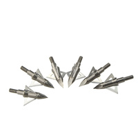 Pointe de flèche Silver Archery 100 grains, 3 lames fixes et aiguisées, pour la chasse et le tir en extérieur