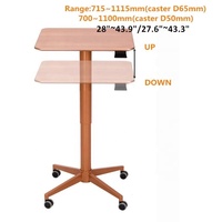 Table d'ordinateur électrique à double moteur, support d'assise réglable en hauteur, pour bureau