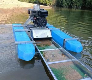 Dragueur Fluvial Minière d'Or à Moteur Diesel, Chenal Plat 2.5, 3, 4, 6 Pouces, Petit Dragueur, Prix Bas - Product Image 1