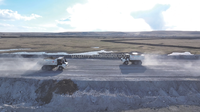 Camion à benne basculante résistant d'exploitation de représentation de coût élevé pour le camion à benne basculante rigide de transport de matériel de dragage de port de construction de carrière