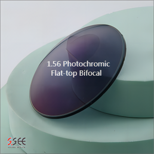 Clear Base Factory Venta caliente chino barato 1,56 fotocromático Flat-top lentes ópticas bifocales stock lentes - Product Image 1