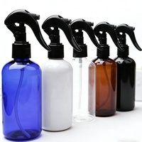 Flacon pulvérisateur rond en PET de 250 ml (8 oz) avec pompe personnalisée pour les soins personnels et l'emballage cosmétique