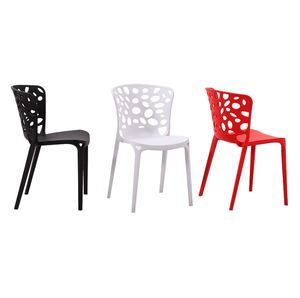 Sillas de comedor Design moderno casa <span class=keywords><strong>cucina</strong></span> all'aperto mobili <span class=keywords><strong>da</strong></span> pranzo Sillas Polipropileno sedia <span class=keywords><strong>in</strong></span> plastica <span class=keywords><strong>resina</strong></span> arancione con foro - Product Image 2