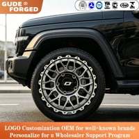 Jantes forgées GUDE 18X12 Beadlock 5x112 5X120 5X114.3 pour voitures de course Drag Racing, compatibles avec BMW, GTR, Supra, F150, SRT, Corvette